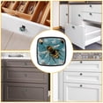 thumbnail image 6 of 4 Pcs Cabinet Handle Drawer Pulls Bee Knobs with Screws Square Furniture Office Cabinet Knob Decoration, 6 of 7