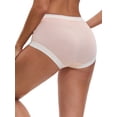 thumbnail image 3 of INSPIRE CHIC Women's Maternity Full Coverage Briefs Plus Size High Waisted Elasticity Invisible Panties 3XL Light Pink, 3 of 4