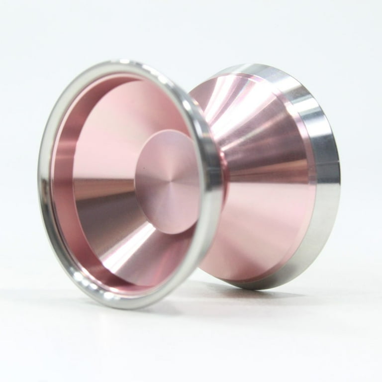 Ace Yo Mercy 7 Yo-Yo - Bi Metal YoYo (Pink with Silver Rings