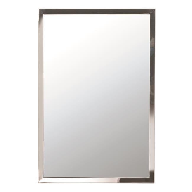 Afina Us 1 2430 B 24 X 30 In Urban Rectangle Wall Mirror With Frame Brushed Stainless Steel