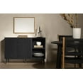 thumbnail image 3 of South Shore Mezzy 2-Door Sideboard with Open Storage, in Black Oak, 3 of 13