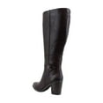thumbnail image 3 of Naturalizer Kalina Wide Calf Women's Boots Wine Leather Size 9.5 M, 3 of 8