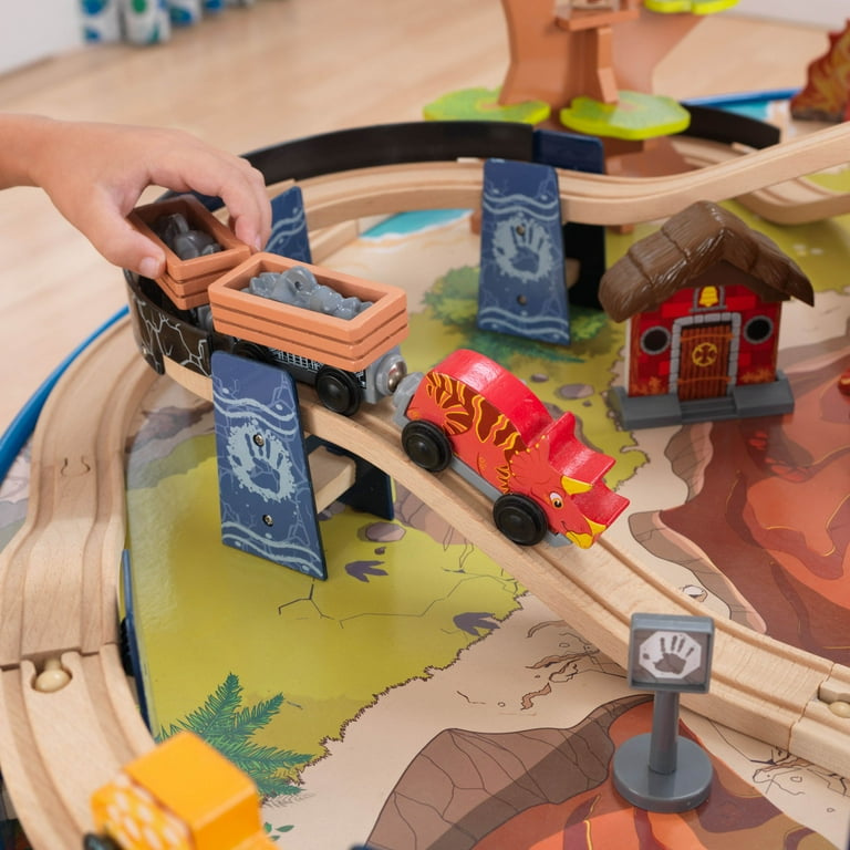 95 piece best sale wooden train set