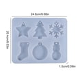thumbnail image 2 of Moldes De Resina De Adorno De Navidad Diy Moldes De Silicona De Navidad Para Resina Epoxi Árbol De Navidad Estrella Copo De Nieve Moldes De Fundición De Resina seitruly HA038963-00, 2 of 6