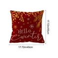 thumbnail image 3 of Uutvery Christmas Snowflake Tree Pillow Cover,Winter Decorative Pillows Sofa Couch Bed Living Room,Merry Christmas Farmhouse Decoration,Xmas Indoor Decor Seasonal Home Accent,17.7x17.7 Inches, 3 of 7
