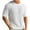 White, variant on tarylea Plus Size Men's Knit T-Shirts Short Sleeve Crew Neck Tops Solid Color Loose Shirts Casual Trendy Dressy Summer Outwear Tops