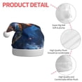 thumbnail image 6 of Cauagu Night Sky Turtle for Adult Christmas Hat,1-Pack Xmas Holiday Hat Santa Hat for Women & Men Festive Headwear Accessories Fit for Christmas/New Year/Party, 6 of 6