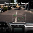 thumbnail image 4 of 5.5 inches A8 OBD2 Windshield HUD Head Up Display with Display RPM MPH Speeding Warning Fuel Consumption Temperature, 4 of 5
