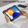 thumbnail image 4 of For Xiaomi Redmi Pad SE 8.7 inch 2024, 360 Rotating Shockproof Cover with Stand, Screen Protector, Shoulder Strap, Black, 4 of 7
