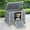 Gray, variant on Coziwow 24" Wooden Cat House Rabbit Hutch Small Dog Pet Cage Indoor&Outdoor