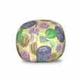 thumbnail image 1 of Botanical Storage Toy Bag Chair, Striped Background Herbs in Balloons Lavender Chamomile Pattern, Stuffed Animal Organizer Washable Bag, Large Size, Pastel Yellow and Multicolor, by Ambesonne, 1 of 3