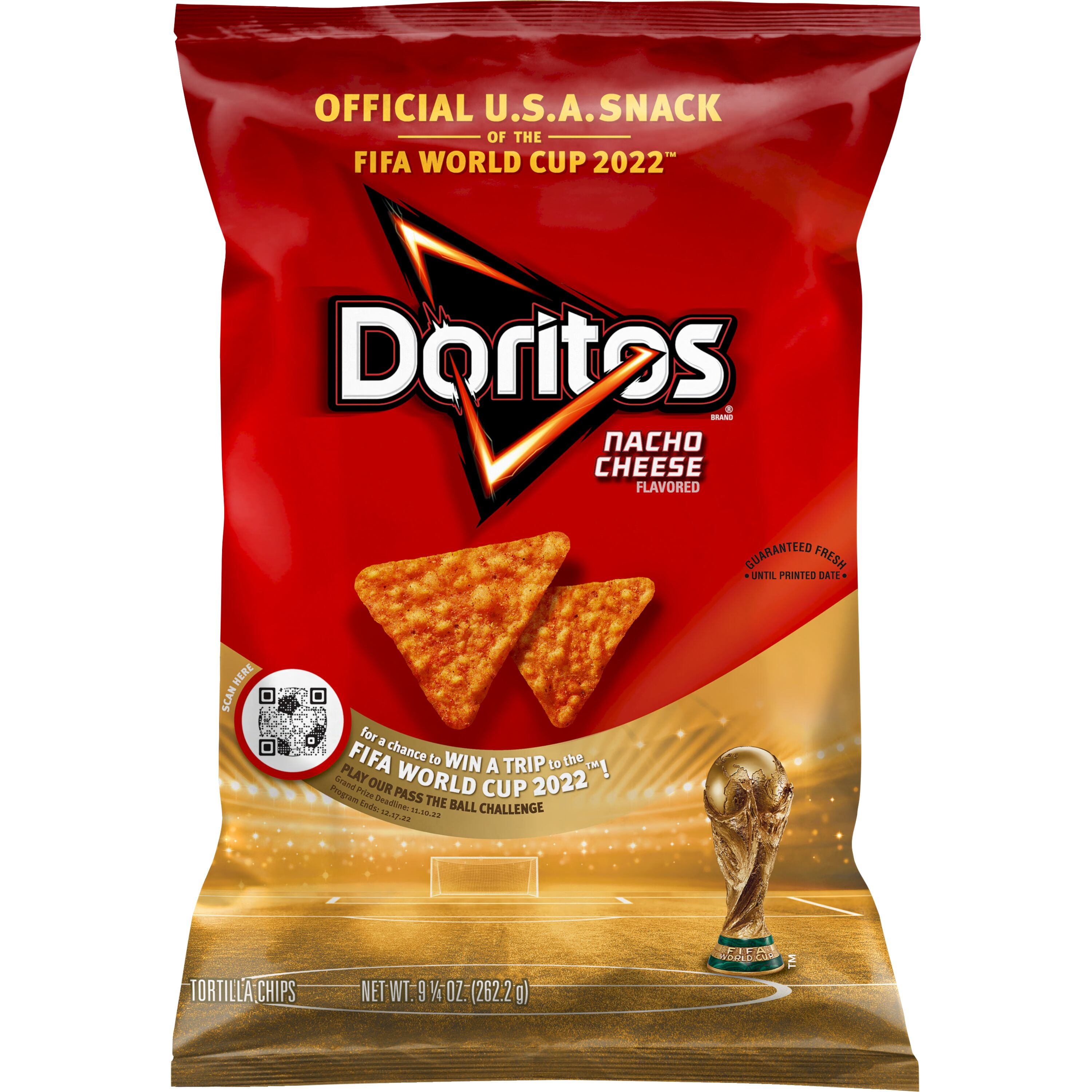 Doritos Nacho Cheese Flavored Tortilla Chips, 9.25 oz Bag