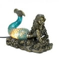 thumbnail image 1 of Home Locomotion  Gorgeous Blue And Amber Mermaid Lamp, 1 of 2