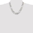 thumbnail image 5 of 925 Sterling Silver 15mm Figaro Chain Necklace 20 inch for mens, 5 of 5