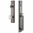 thumbnail image 2 of Grandeur Fifth Avenue D Grip Single Cylinder Handleset with Hyde Park Interior Knob, 2 of 5