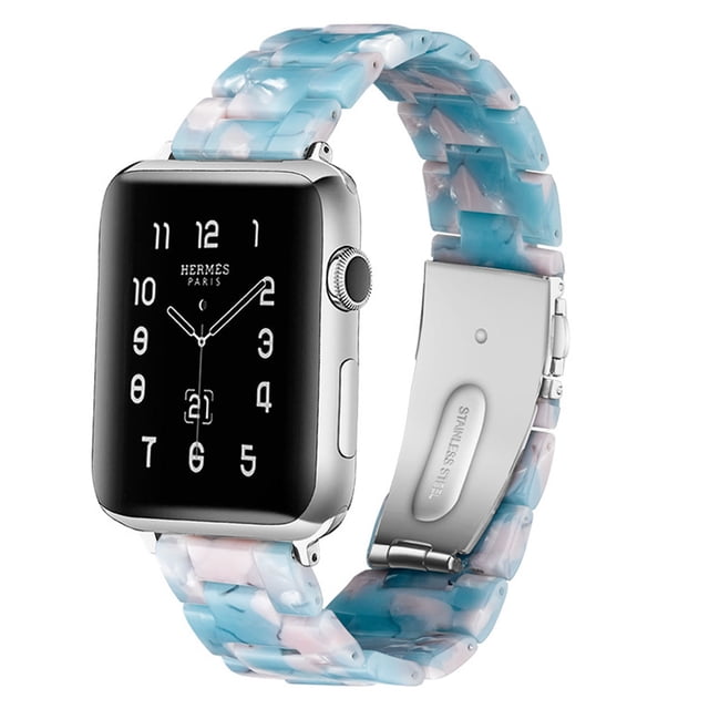 Compatible con Apple Watch Strap 38-40 mm / 42-44 mm Series 5/4/3/2/1, accesorio de correa de reloj de reemplazo de correa de resina delgada Adepaton 2033262-25