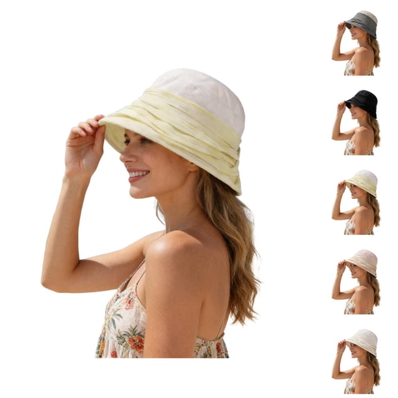 Cloche Bucket Hat for Women Summer Lightweight Beach Sun Hat