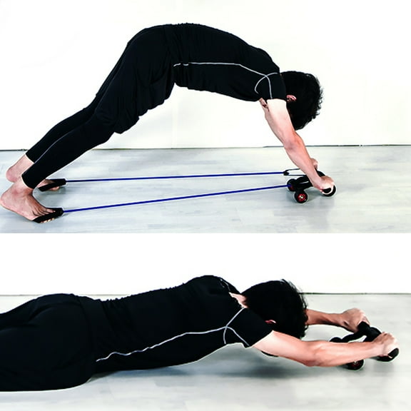 HINTRMENT Exercise Wheels Abdominal Fitness Equipment Black 1 Pc