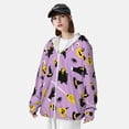 thumbnail image 3 of Balery Cute Halloween Sudadera ligera de manga larga con capucha y protección solar UPF 50+ para hombre y mujer, ideal para pesca y running-Small, 3 of 7