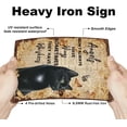 thumbnail image 3 of Black Cat Metal Tin Signs Vintage Funny Animal Restaurants Art Iron Rustic Wall Decor Plaque Retro Metal Poster Decor Cat Decor Signs for Bar Home Wall Decoration, 3 of 8