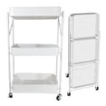 thumbnail image 1 of Carrito de servicio 3 niveles con llantas CHIC-FANTASY Blanco de Acero 1 pieza, 1 of 5