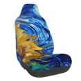 thumbnail image 1 of Wukai Whimsical Sunflowers Night Sky Full Set Car Seat Covers with Soft Padding Universal Auto Front Seats Protector and Cushion Mat, 1 of 5