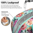 thumbnail image 5 of Lunch Bag Lunch Box for Women Reusable Insulated Lunch Cooler Bags,Large Capacity for Work Travel Picnic,Pioneer Colorful Floral Lunch Tote Bag Gifts for Woman Mom Greenish-blue, 5 of 6