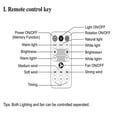 thumbnail image 2 of Lumière de Ventilateur à Douille, Ventilateur de Plafond avec Lumière, Lumière de Ventilateur à 4 Couleurs à Intensité Réglable avec Télécommande, 2 of 7