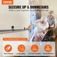 thumbnail image 2 of VEVOR Pipe Stair Handrail,11FT Staircase Handrail, 440LBS Load Capacity Carbon Steel Pipe Handrail, Industrial Pipe Handrail with Wall Mount Support, Round Corner Wall Handrailing for Indoor,Outdoor, 2 of 9