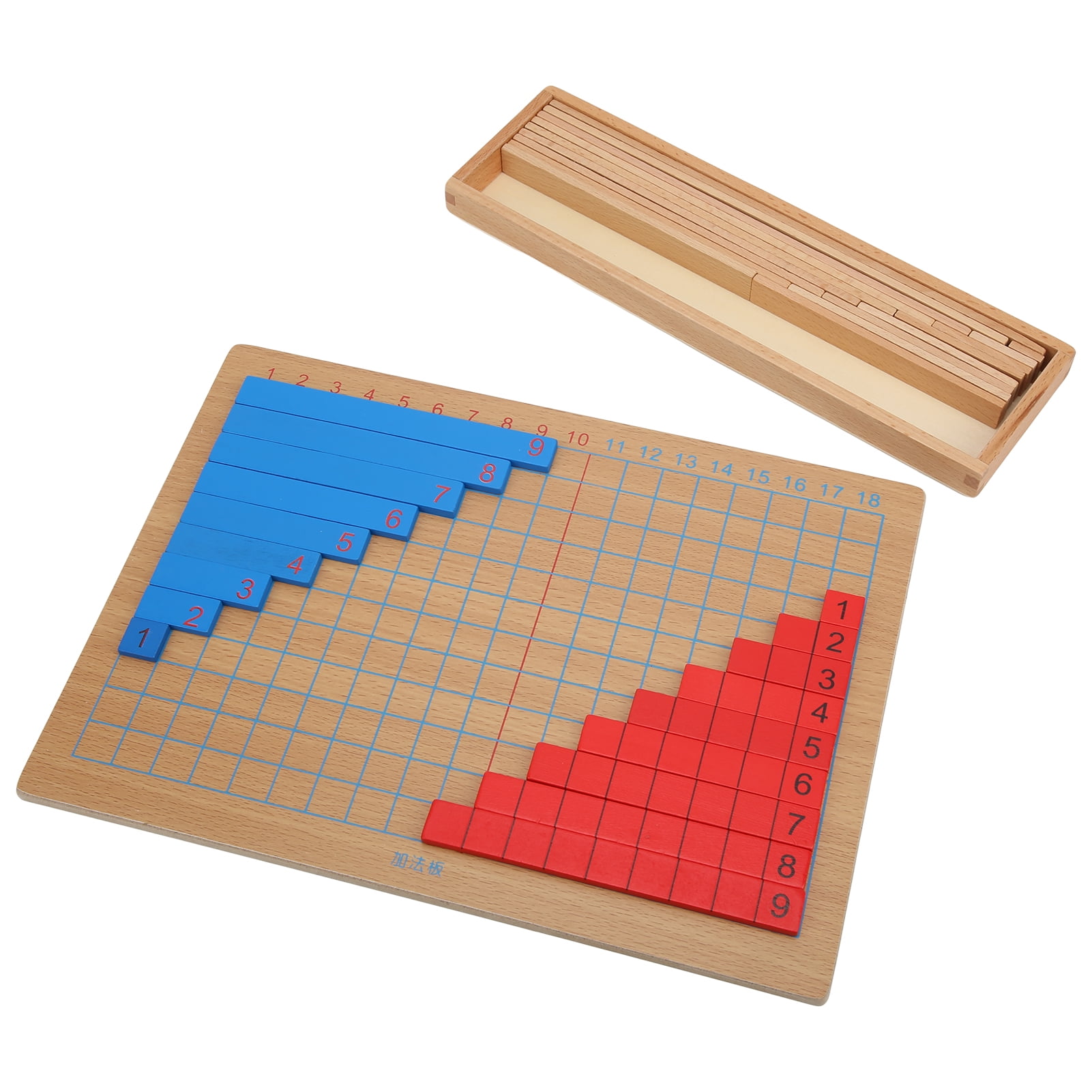 Acheter Jouets éducatifs mathématiques en bois Montessori, Table de Multiplication 99 pour enfants, jouets pour bébés, aides pédagogiques en mathématiques et en arithmétique