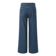 thumbnail image 5 of Mepaouo Women's Wide Leg Jeans Casual High Waisted Stretch Baggy Loose Denim Pants(Blue,S), 5 of 9