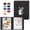 Black, variant on Premium Vegan Leather 4x6 Photo Album with Display Window Memory Book Family Wedding Gift