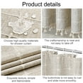 thumbnail image 2 of 70.8*70.8inch High-strength Waterproof Shower Curtain Bathroom Decor Shower Curtain Printed Linen Waterproof Shower Curtain--Beige, 2 of 2