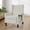 Beige, variant on 33" Tufted Reclining Modern Mid-Century Accent Armchair, Oversized Accent Chair with Foldable Side Table, Mid-Century Modern Chair with USB Port for office and living room spaces, Gray