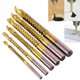 thumbnail image 4 of Worallymy brocas de acero de alta velocidad chapadas en titanio carpintería carpintería corte ranurado brocas de sierra 6 unidades/juego Worallymy JD720445696, 4 of 7