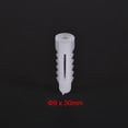 thumbnail image 2 of Unique Bargains 6mmX30mm Plastic Expansion Pipe Column Concrete Anchor Wall Plug Frame Fixings Tube White 200 pcs, 2 of 5
