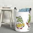 thumbnail image 6 of Sikiie Christmas Gnomes Print Round Dirty Clothes Basket, Waterproof Standing Foldable Storage Basket, for Laundry Room, Bedroom, Bathroom Storage-Small, 6 of 6