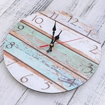 Masteelf Vintage Retro Wall Clock Wood Assorted Color Antique Style for Home Decor Size 12 Inch