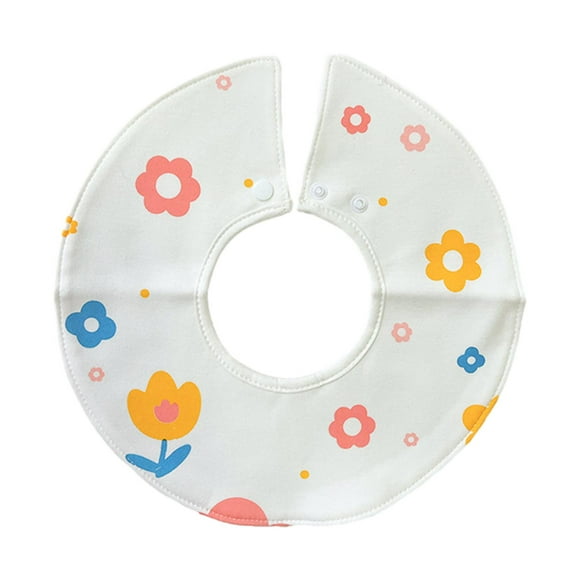 Baberos de alimentación Baberos de bebé Bandana de muselina ajustable absorbente Baberos de baba hechos a mano Baberos de eructo para recién nacidos Flor