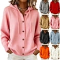 thumbnail image 6 of Sahpxhe Cardigan Sweaters for Women Hooded Long Sleeve Loose Fit Button down Sweater Coat Fall Casual Warm Knit Outerwear Gray XXL, 6 of 6