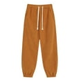 thumbnail image 1 of Men's New Casual Trend Solid Color Corduroy Drawstring Pants Large Size Pants, 1 of 8
