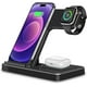 thumbnail image 1 of Estación de carga inalámbrica para múltiples dispositivos: Soporte de cargador múltiple rápido para teléfono 3 en 1 para productos Apple iPhone 14 13 12 11 Pro Max XS XR X 8 Plus Watch 8 7 6 5 4 3 2, 1 of 5