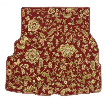 GGBAILEY Mercedes-Benz S-Class (Sedan) Red Oriental Car Mats, Custom Fit for 2000, 2001, 2002, 2003, 2004, 2005, 2006 - Large Trunk / Cargo Carpet Car Mat