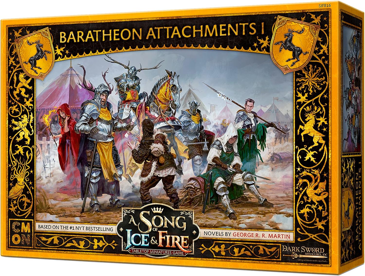 CMON A Song of Ice and Fire Tabletop Miniatures Game Baratheon Attachments I Box Set - Enhance Your Army, Strategy Game for Adults, Ages 14+, 2+ Players, 45-60 Minute Playtime, Made - image 2 of 4