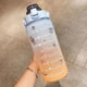 thumbnail image 1 of Vaso de agua de plástico con alto valor de color, taza espacial con gradiente, taza de agua de gran capacidad, ventosa, botella de agua de gran tamaño, 1 of 6