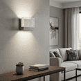 thumbnail image 7 of Vivio Lighting Calabria Contemporary Dimmable Integrated LED Brushed Nickel Wall Sconce, 7 of 7