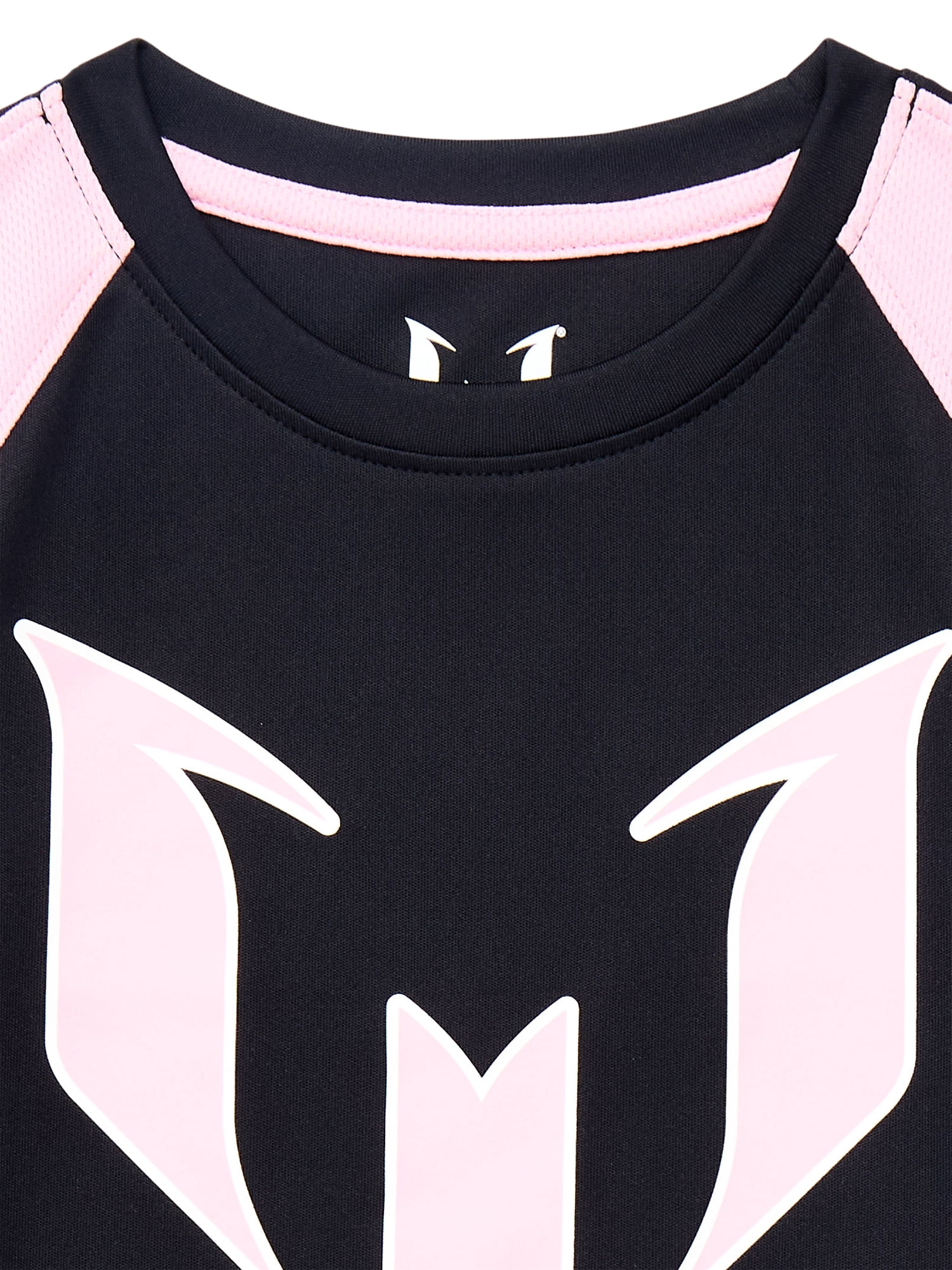 Messi Girls Athletic Lifestyle Jersey with Short Sleeves, Sizes 4-16