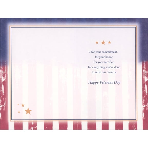 AG CARD VETERANS DAY VETS THANK YOU