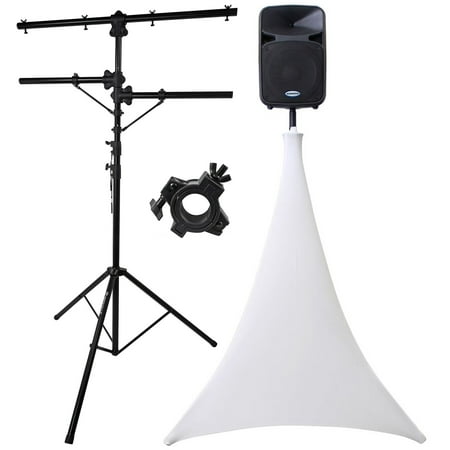 Rockville RVLS1 Lighting Tree Light Stand + Scrim Werks SWLTPSWHT White Cover
