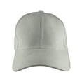 thumbnail image 2 of Blank Fitted Curved Cap Hat, White 8, 2 of 4